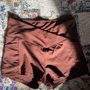 Cross Waist Brown Spandex